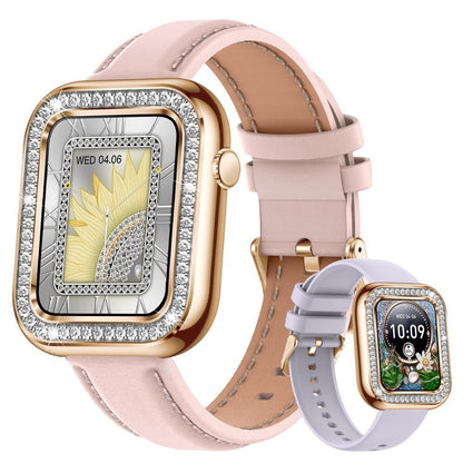 Nouveau Carré mode femmes montre-bracelet intelligente diamant étanche