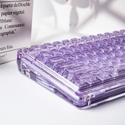 Transparent Mechanical Keyboard Tri-mode Wireless Bluetooth