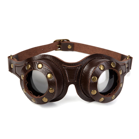 Gafas de sol estilo steampunk estilo retro industrial para cosplay de Halloween