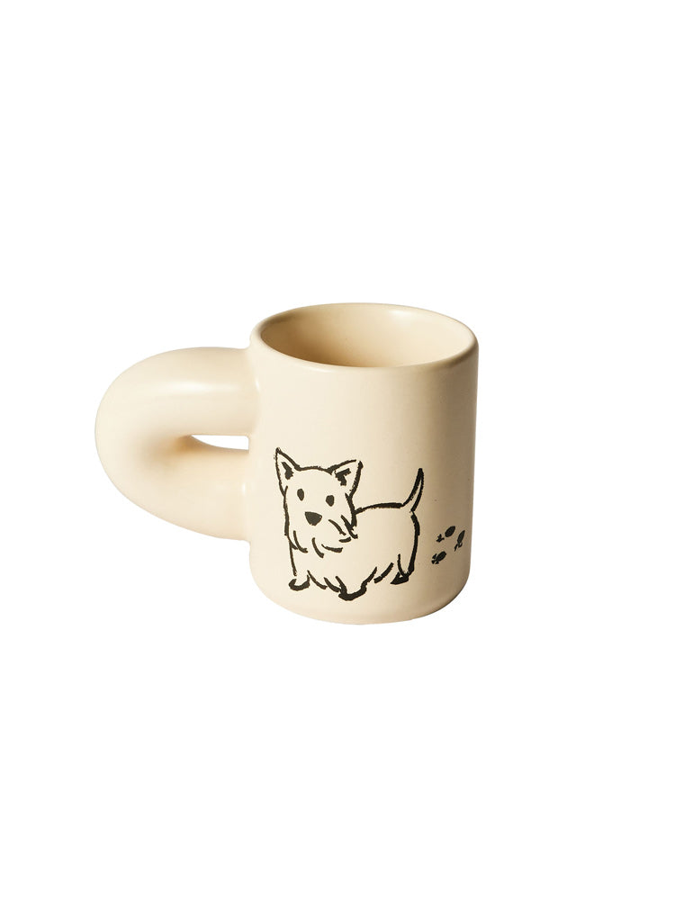 West Highland Puppy Espresso Handmade Ceramic Mug