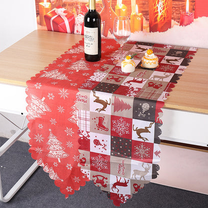 Christmas Decorations Printed Cloth Table Runner