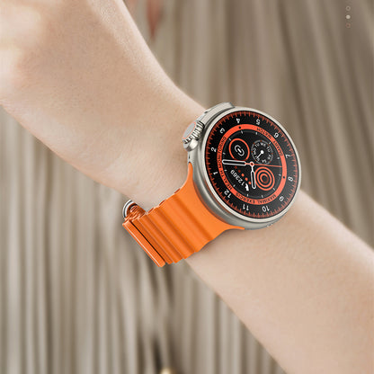 Montre connectée K9, écran rond 1.39, encodeur, véritable pince à vis, charge sans fil, NFC, fonction hors ligne et de paiement, nouveau