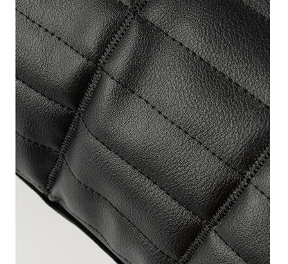 Modern Minimalist Black Leather Waist Pillow