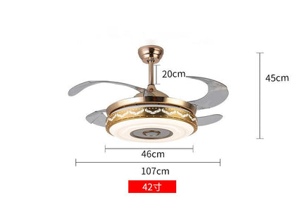 Luz inteligente del ventilador de la sala de estar del hogar