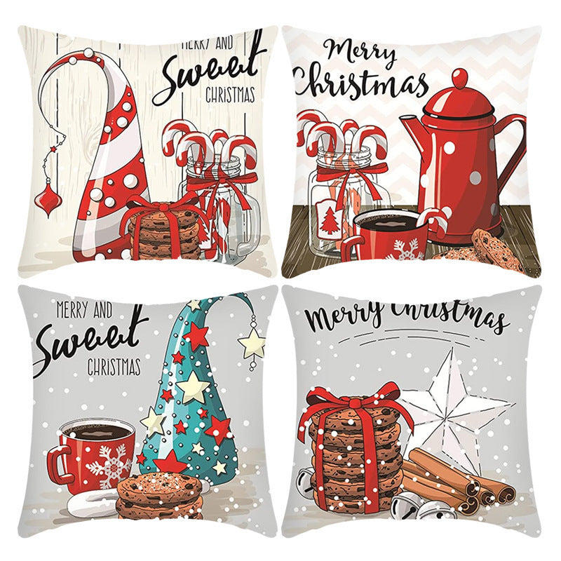 Home Decoration Printing Christmas Pillow Cover