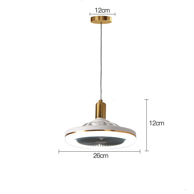 Restaurant Bar Modern Simple Small Ceiling Fan Light