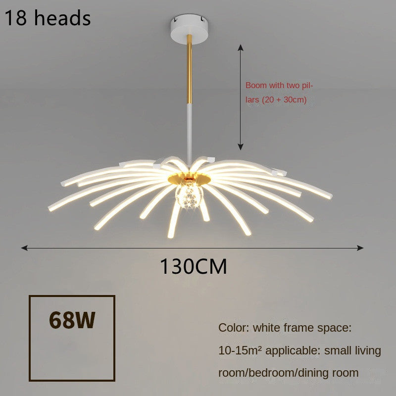 Lustre LED dans la chambre à coucher de la salle à manger