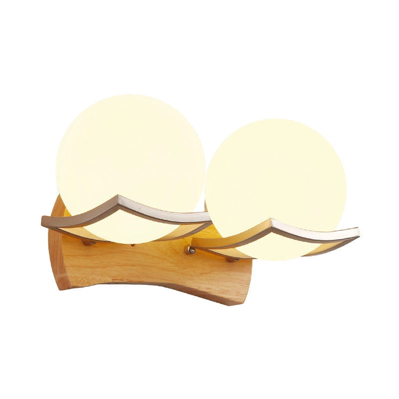 Solid Wood Wall Lamp Simple Bedroom Modern Chinese Style