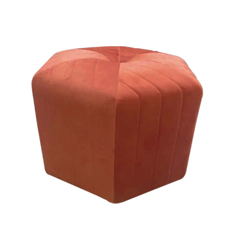 Simple Solid Color Hexagonal Household Living Room Coffee Table Stool