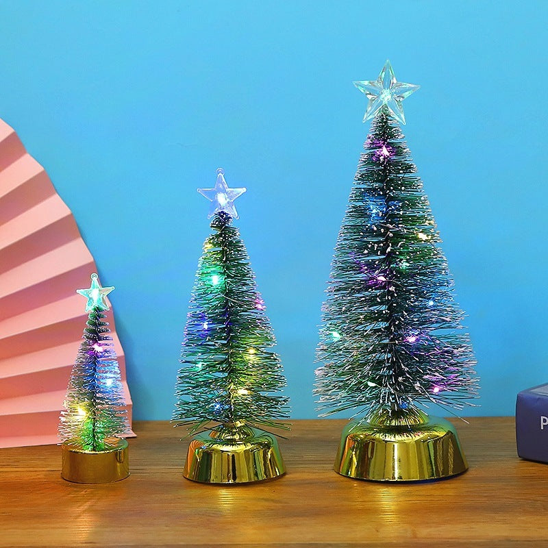 Christmas Colorful Luminous Cedar Tree Decorations