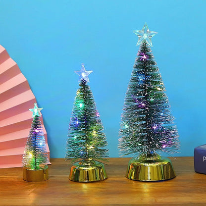 Christmas Colorful Luminous Cedar Tree Decorations