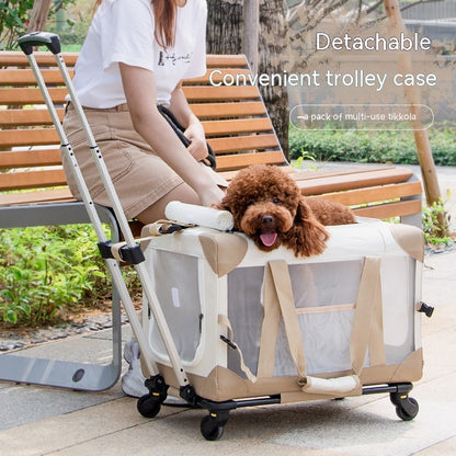 Sac de transport pour sac à roulettes pour animaux de compagnie, boîte montée sur véhicule