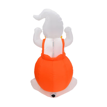 Modelo inflable de calabaza Wansheng, correa de 12 m, decoración de Halloween con forma de fantasma de calabaza