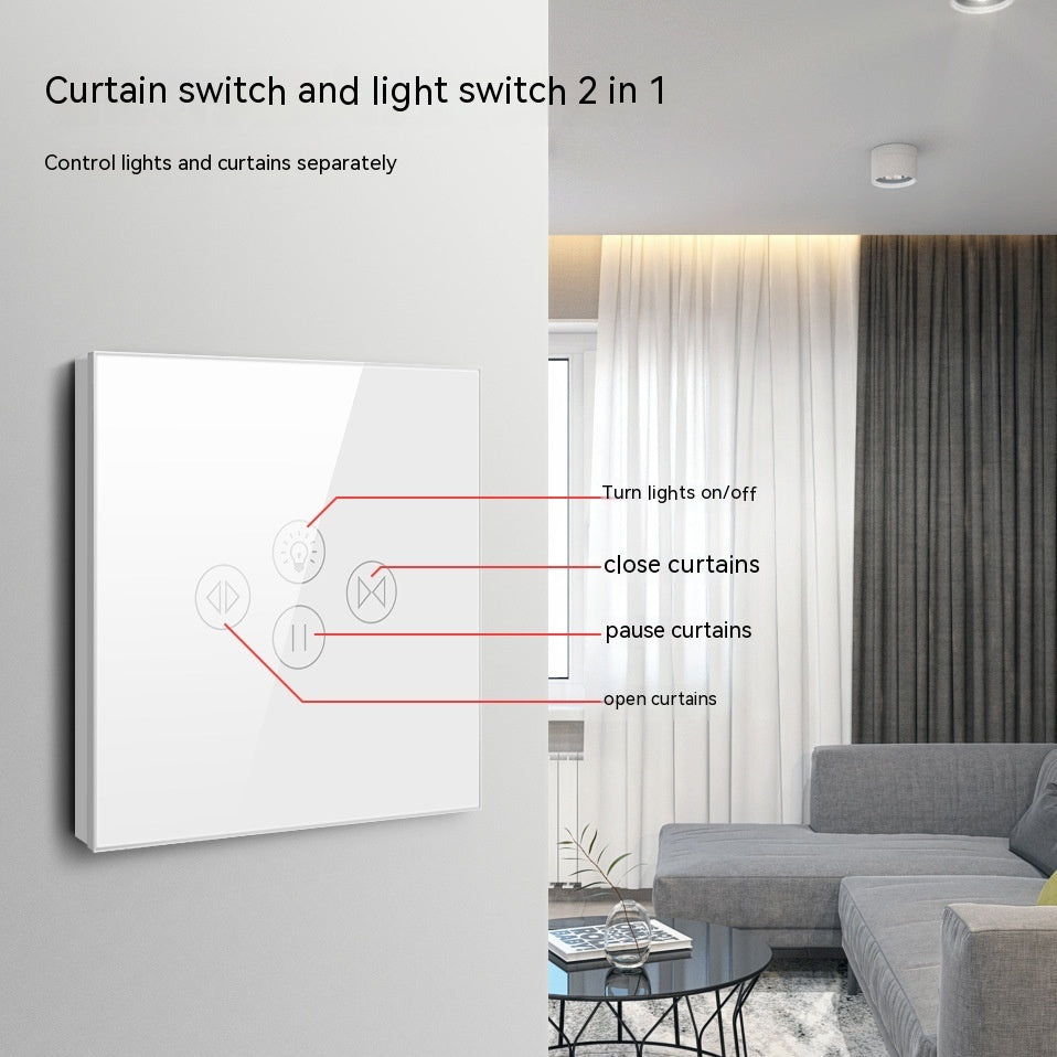 Smart Curtain Light Wall Touch Plastic Button Voice Control