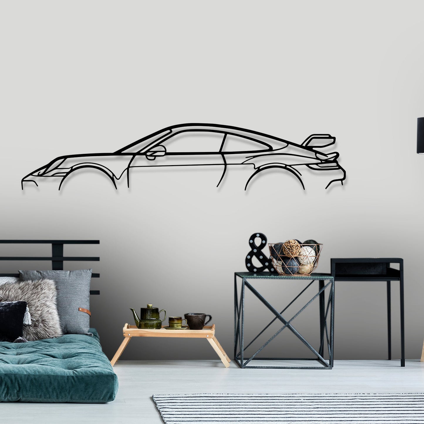 Garage Wall Art Interior Home Decoration Gold