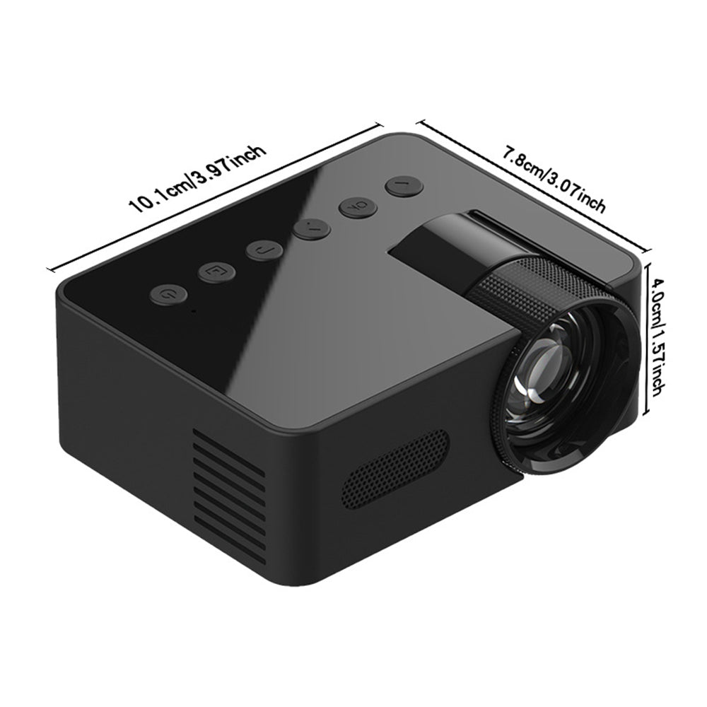 YT100 Home Mini proyector portátil fuente de alimentación USB HD Home pequeño inalámbrico misma pantalla proyección de teléfono