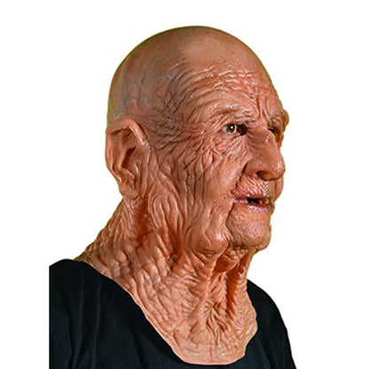 Halloween Granny Grandpa Wig Old Man Mask Latex