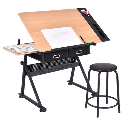 Drawing Frame Board Adjustable Lifting Painting Table Adjustable Sketch Easel Art Artboard Mini