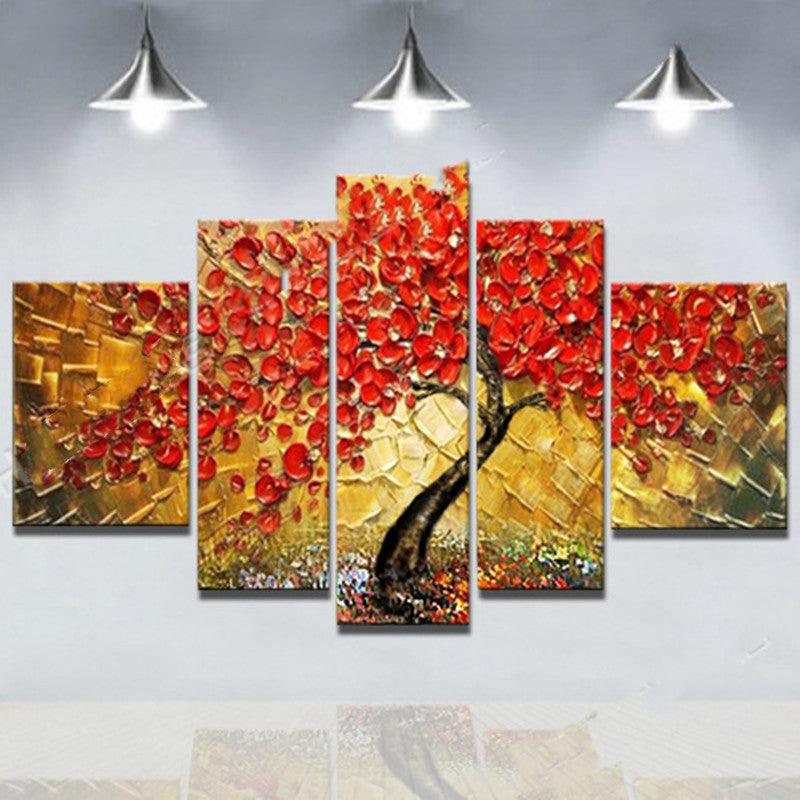 Pure Hand-painted Oil Painting Living Room Sofa Background Wall Decoration