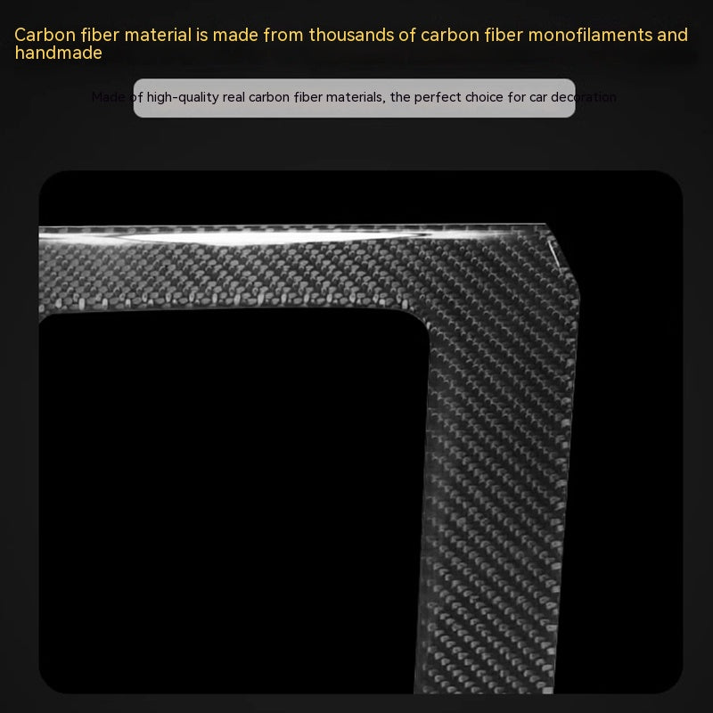 Fibra de carbono real suave de la conversión de la etiqueta engomada de la protección del panel de la ventana de cuatro puertas