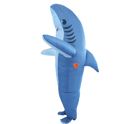 Cartoon Animal Dress Up Performance Wear Halloween Shark Inflatable Clothing