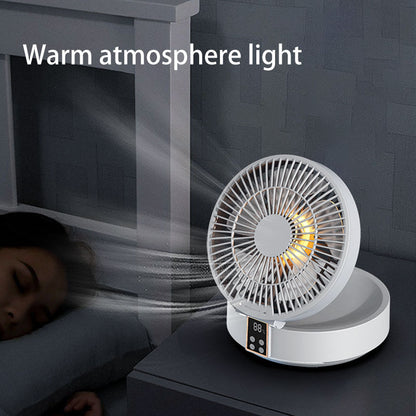 Ventilateur de plafond électrique pliable avec télécommande, Portable, Rechargeable par Usb, veilleuse, refroidisseur d'air, appareil ménager