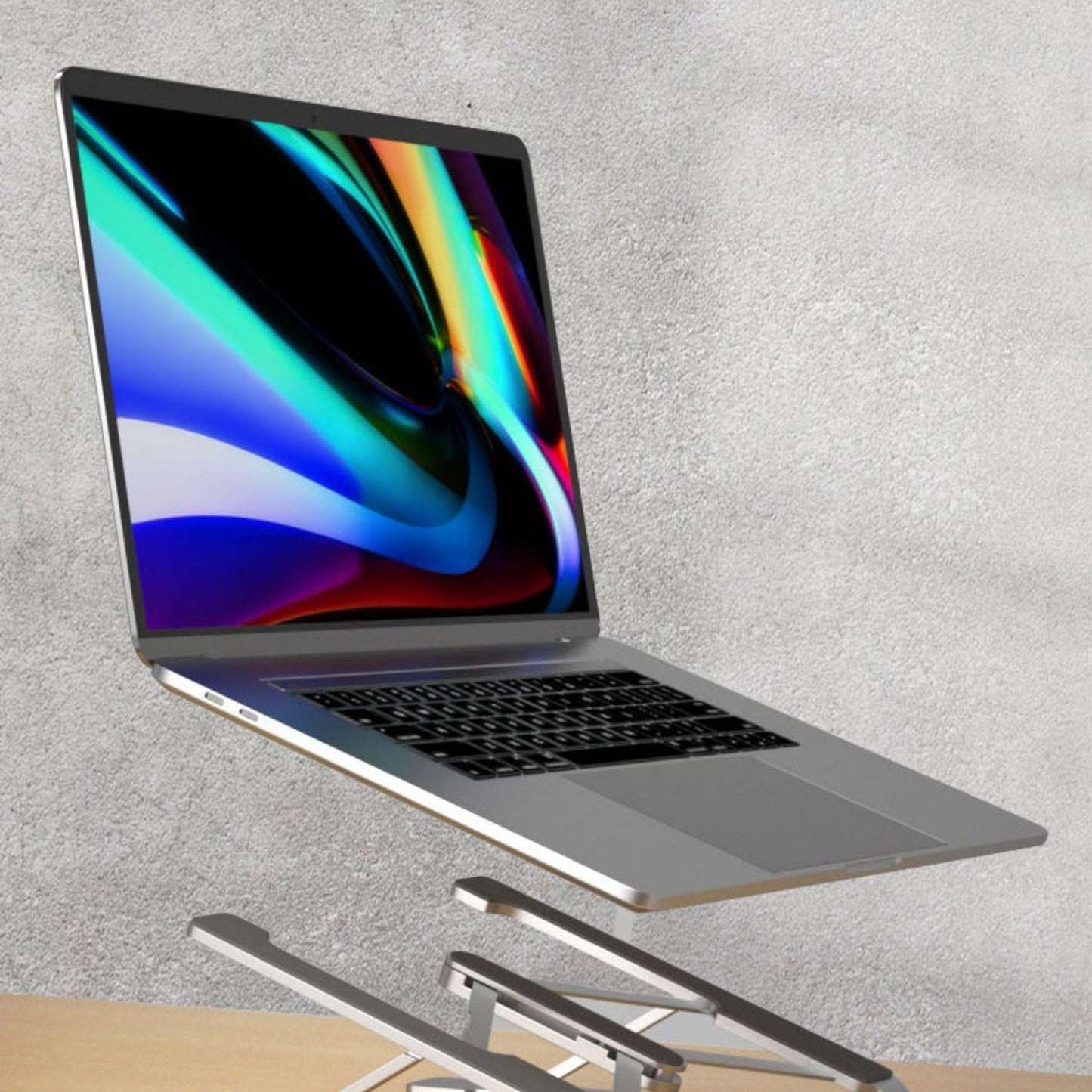 Support portable pliable pour support de refroidissement de bureau