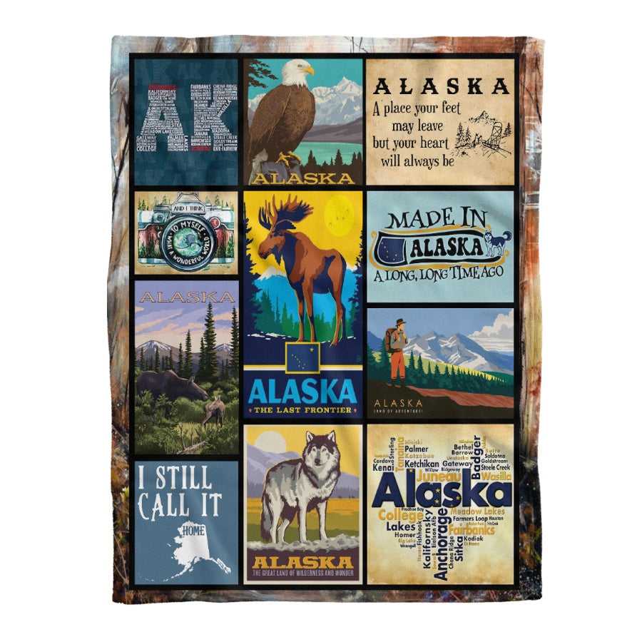 Alaska Blanket Christmas Gift Home Decorative Bedding