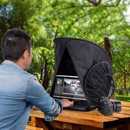 Cubierta de protección de luz plegable para computadora portátil al aire libre