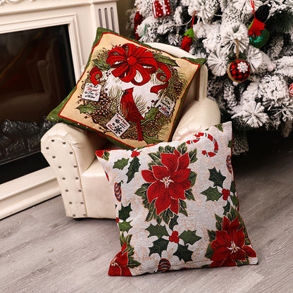 Christmas Square Pillow Cover Home Christmas Decorations