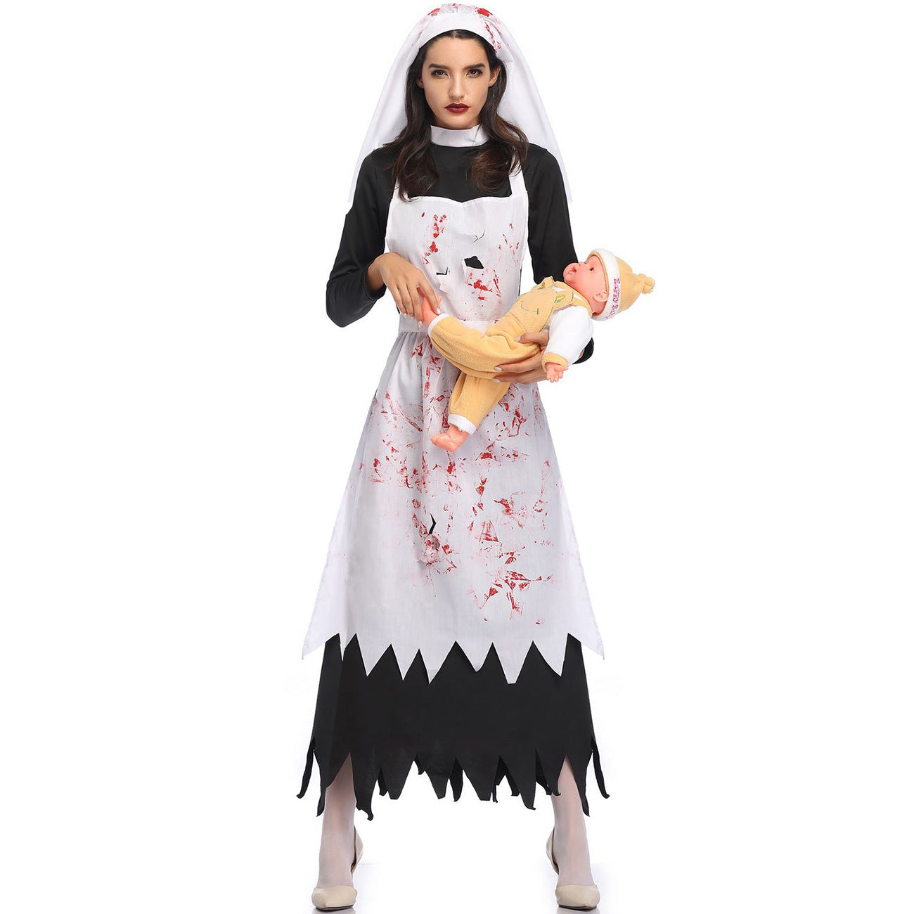 Holiday Party Dress Halloween Nun Dress