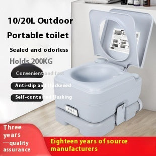 Outdoor Camping 10L Mobile Water Flushing Pregnant Women Potty Seat