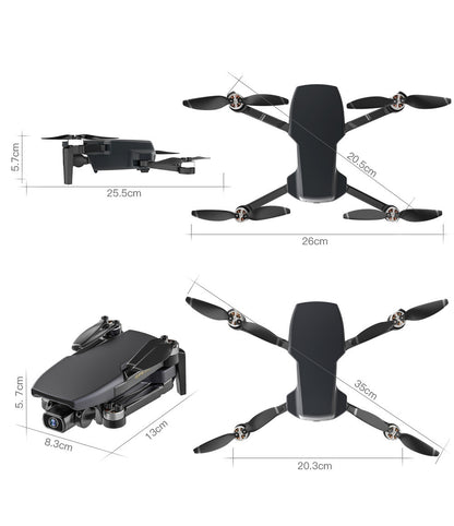 Avión teledirigido plegable de cuatro ejes 4K de alta definición con drones aéreos