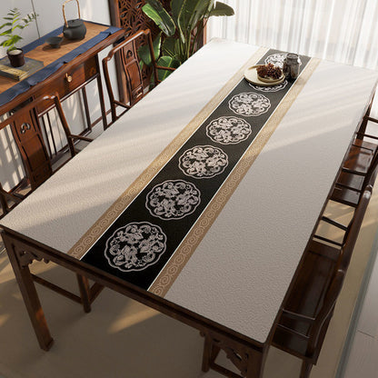 Leather Tablecloth Tea Table Cloth Silicone Waterproof And Oil-proof Disposable Tablecloth