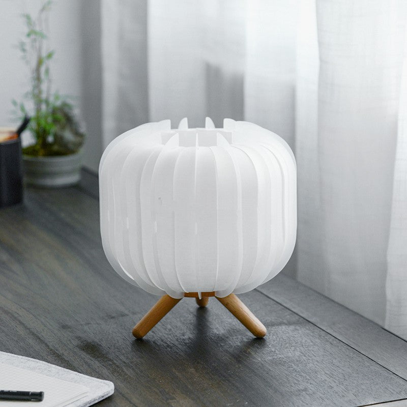 Pleated Bedside Table Medieval Smart Lamp