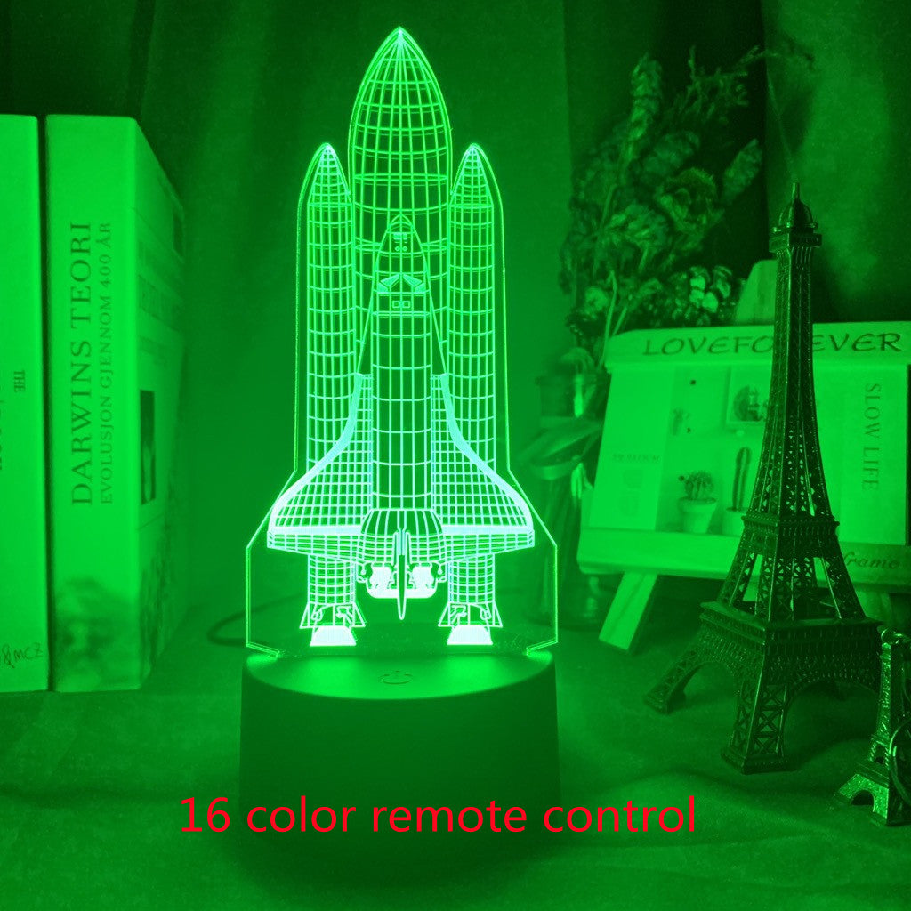 Lámpara 3d personalizada, holograma de avión, luz nocturna para bebé, luz nocturna personalizada con nombre, decoración para dormitorio infantil, luz de noche Led 3d