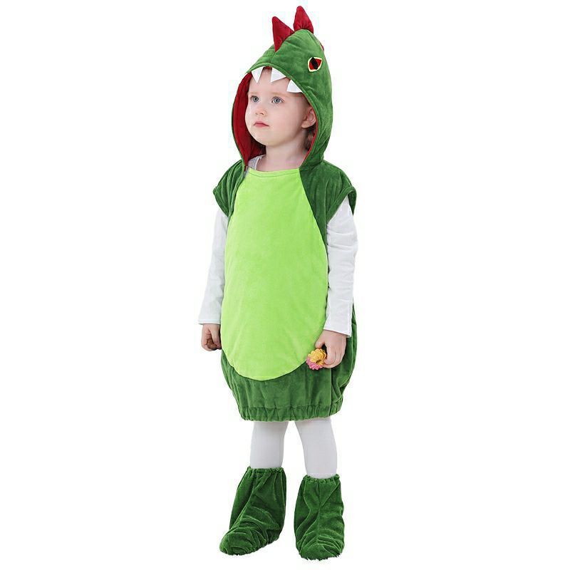 Vêtements d'Halloween pour enfants Vêtements de dinosaure Costume Vêtements mignons pour enfants Maternelle Dessin animé Performance Garçons et filles