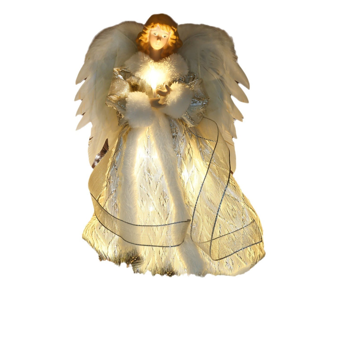 Angel Doll Tree-top Star Light-emitting Christmas Tree Decorations