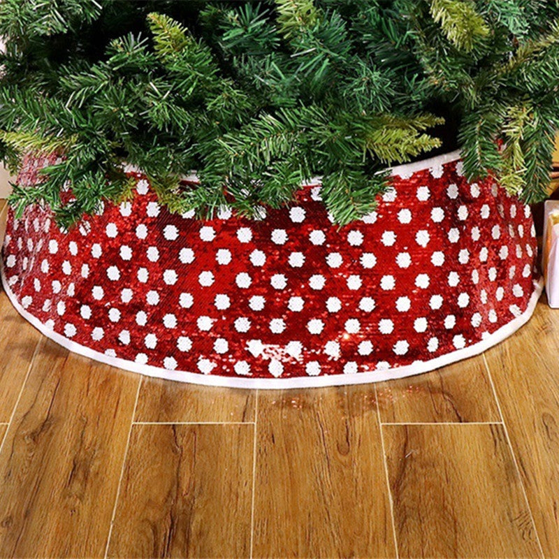 Falda para árbol de Navidad con lentejuelas de Creative Home