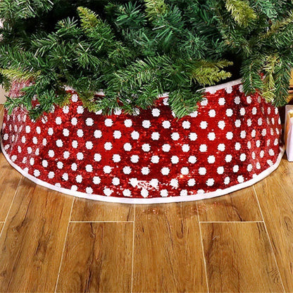 Falda para árbol de Navidad con lentejuelas de Creative Home