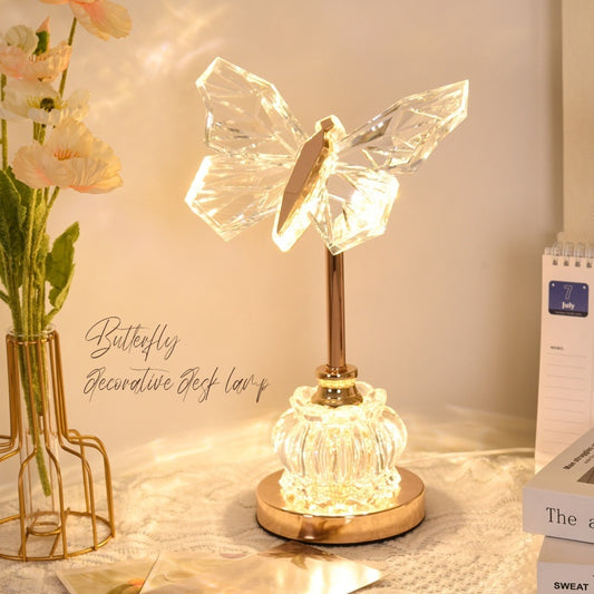 Butterfly Table Lamp Bedroom Bedside Creative Ambience Light