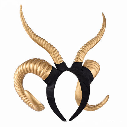 Dark Witch Horn Witch Horn Headband Halloween Hair Accessories