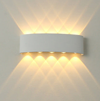 Lámpara de pared Led, lámpara de noche para dormitorio, decoración de jardín, sala de estar, lámpara de pared de fondo, foco impermeable para exteriores