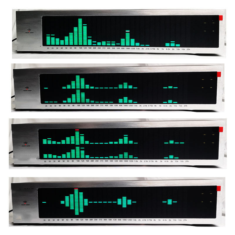 Versión profesional del espectro musical montado en bastidor con panel de aluminio con control de sonido