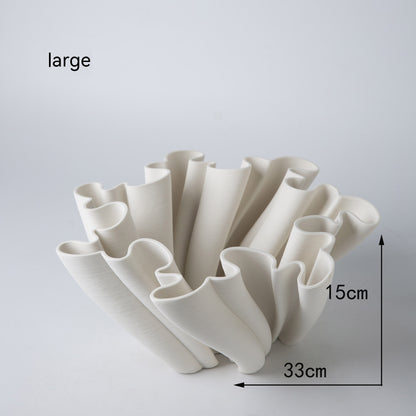 Simple Home Decoration Model Room Soft Decoration Flower Holder Ceramic Bottle