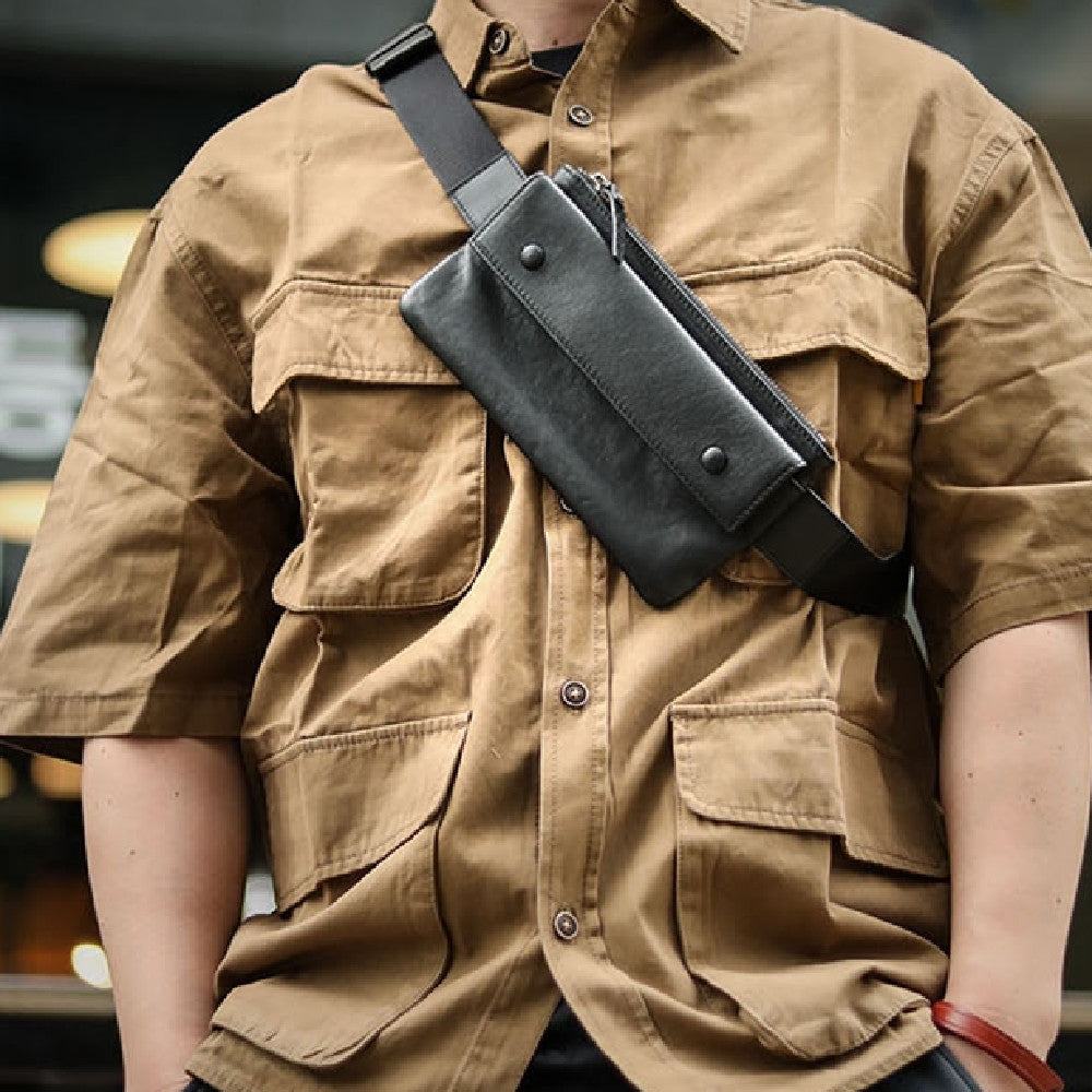 Original Fashionable Leather Chest Bag