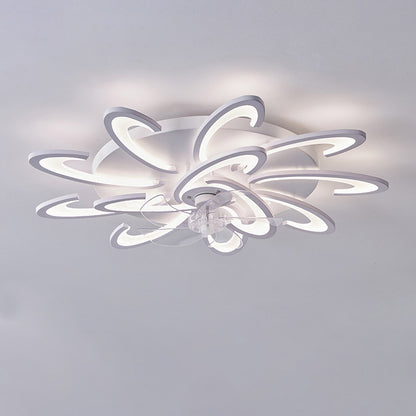 Modern Simple Living Room Light New Quiet Bedroom Ceiling Fan Light