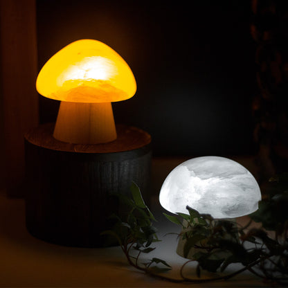 Lampe de nuit créative en minerai de champignon