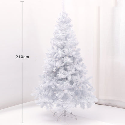 Nuevo árbol de Navidad blanco de 1,5 y 1,8 m con decoración navideña de lujo para el hogar criptográfico