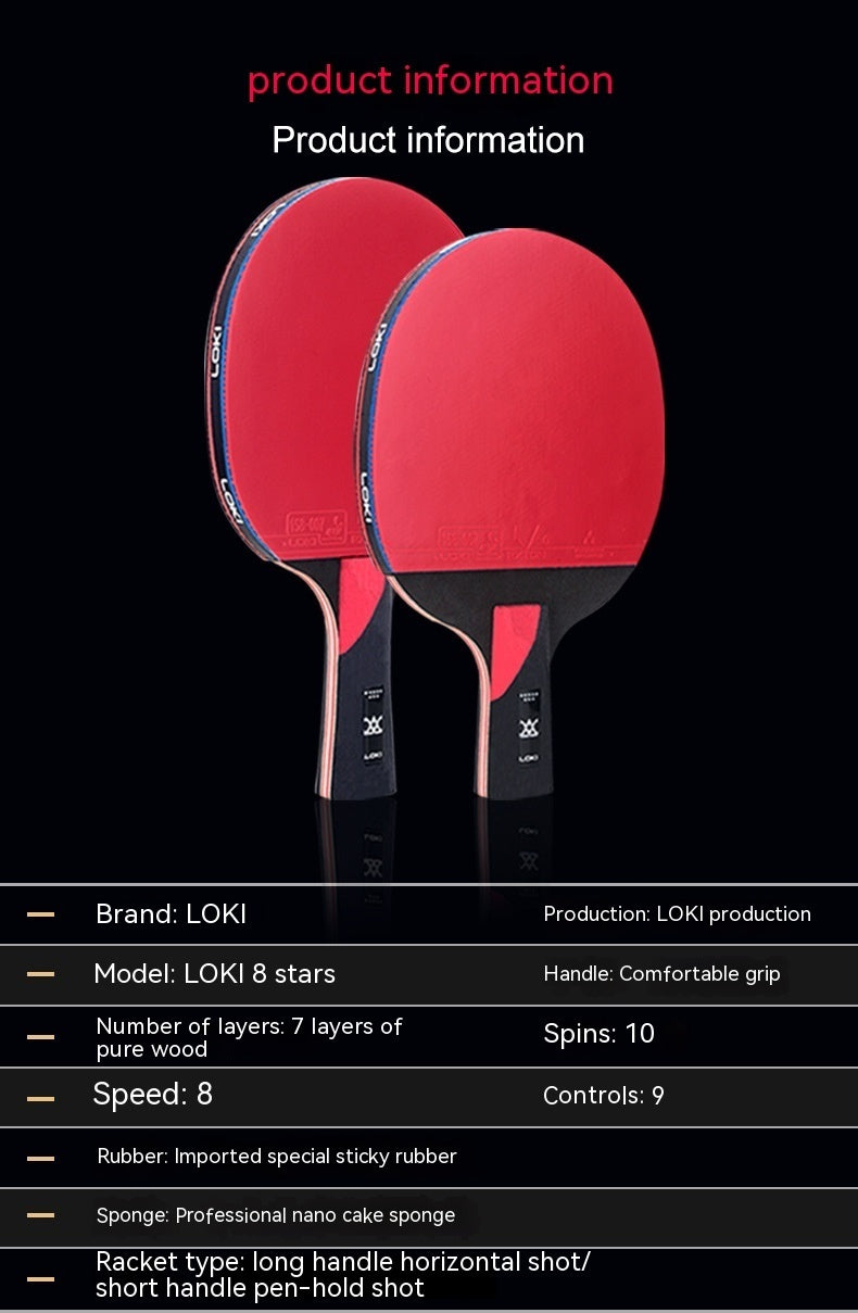 Table Tennis Rackets High-grade Carbon Baseboard Finished Racket Competition